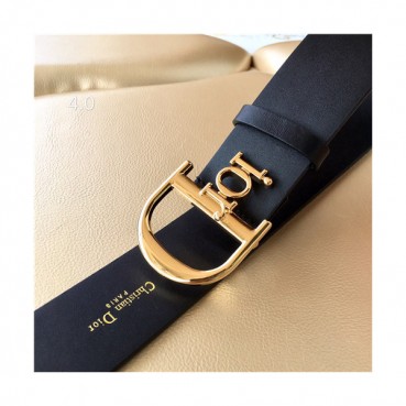 Dior 2021 Men's Leather Belt,4.0cm - 디올 2021 남성용 레더 벨트,4.0cm,DIOBT0057,블랙