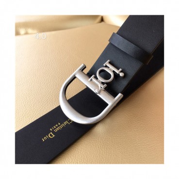 Dior 2021 Men's Leather Belt,4.0cm - 디올 2021 남성용 레더 벨트,4.0cm,DIOBT0056,블랙
