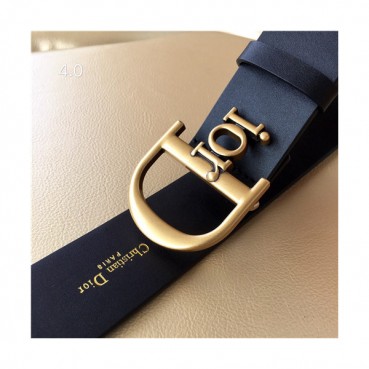 Dior 2021 Men's Leather Belt,4.0cm - 디올 2021 남성용 레더 벨트,4.0cm,DIOBT0055,블랙