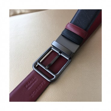 [매장판]Prada 2021 Men's Leather Belt,3.5cm - 프라다 2021 남성용 레더 벨트,3.5cm,PRABT0052,블랙