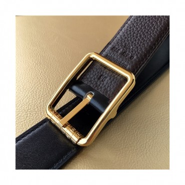[매장판}Hermes 2021 Men's Leather Belt,3.2cm - 에르메스 2021 남성용 레더 벨트,3.2cm,HERBT0140,브라운