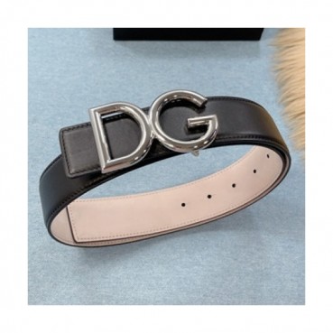 Dolce&Gabbana 2021 Men's Leather Belt,4.0cm - 돌체앤가바나 2021 남성용 레더 벨트,4.0cm,DOLBT0010,블랙