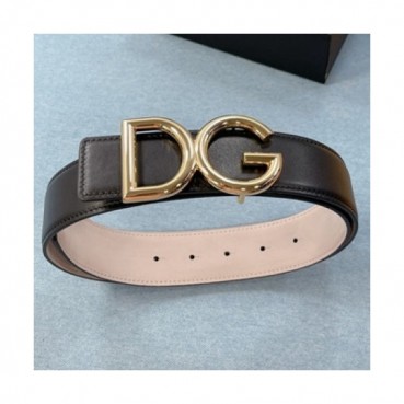 Dolce&Gabbana 2021 Men's Leather Belt,4.0cm - 돌체앤가바나 2021 남성용 레더 벨트,4.0cm,DOLBT0009,블랙