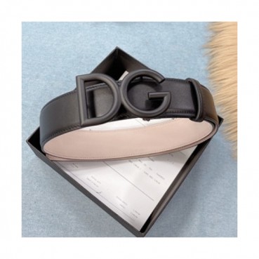 Dolce&Gabbana 2021 Men's Leather Belt,4.0cm - 돌체앤가바나 2021 남성용 레더 벨트,4.0cm,DOLBT0008,블랙