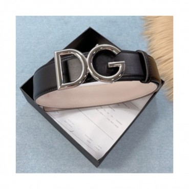 Dolce&Gabbana 2021 Men's Leather Belt,4.0cm - 돌체앤가바나 2021 남성용 레더 벨트,4.0cm,DOLBT0007,블랙