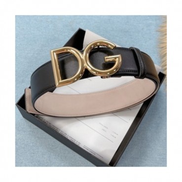 Dolce&Gabbana 2021 Men's Leather Belt,4.0cm - 돌체앤가바나 2021 남성용 레더 벨트,4.0cm,DOLBT0006,블랙
