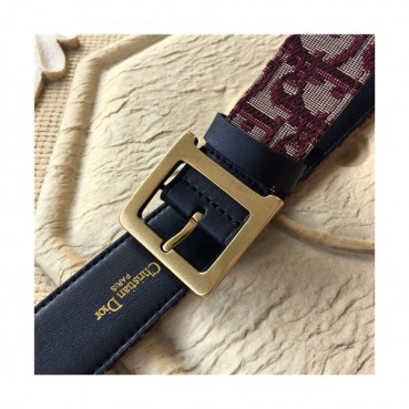 Dior 2021 Men's Leather Belt,3.5cm - 디올 2021 남성용 레더 벨트,3.5cm,DIOBT0050,레드