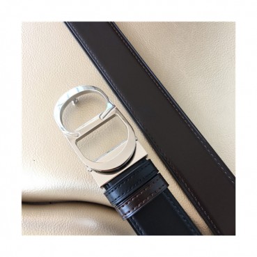 Dior 2021 Men's Leather Belt,3.5cm - 디올 2021 남성용 레더 벨트,3.5cm,DIOBT0047,블랙