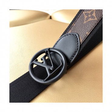Louis Vuitton 2021 Men's Leather Belt,3.8cm - 루이비통 2021 남성용 레더 벨트,3.8cm,LOUBT0163,브라운