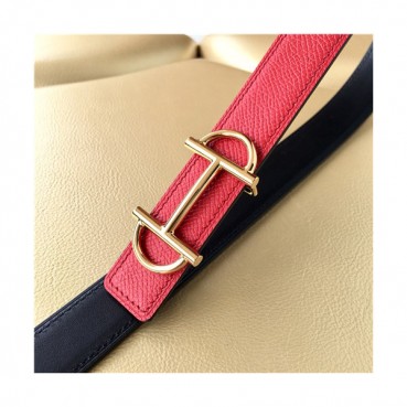 [매장판]Hermes 2021 Women's Leather Belt,2.5cm - 에르메스 2021 여성용 레더 벨트 2.5cm,HERBT0134,레드