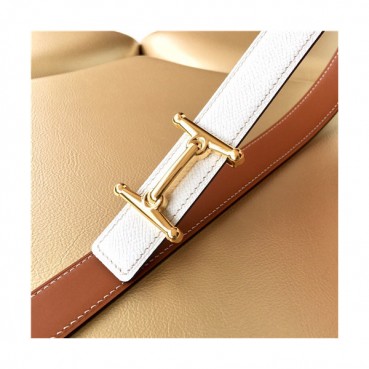 [매장판]Hermes 2021 Women's Leather Belt,2.5cm - 에르메스 2021 여성용 레더 벨트 2.5cm,HERBT0130,화이트