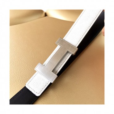 [매장판]Hermes 2021 Women's Leather Belt,2.5cm - 에르메스 2021 여성용 레더 벨트 2.5cm,HERBT0127,화이트