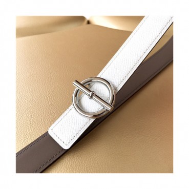 [매장판]Hermes 2021 Women's Leather Belt,2.5cm - 에르메스 2021 여성용 레더 벨트 2.5cm,HERBT0125,화이트