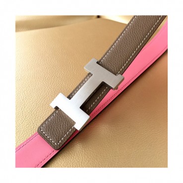 [매장판]Hermes 2021 Women's Leather Belt,2.5cm - 에르메스 2021 여성용 레더 벨트 2.5cm,HERBT0121,카키