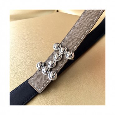[매장판]Hermes 2021 Women's Leather Belt,2.5cm - 에르메스 2021 여성용 레더 벨트 2.5cm,HERBT0119,카키