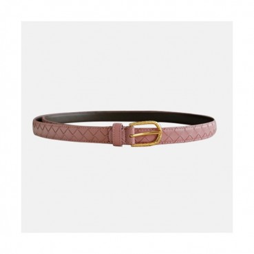 Bottega Veneta 2021 Women's Leather Belt - 보테가 베네타 2021 여성용 레더 벨트,BOTBT0039,핑크
