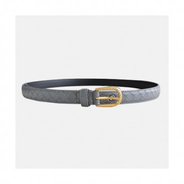 Bottega Veneta 2021 Women's Leather Belt - 보테가 베네타 2021 여성용 레더 벨트,BOTBT0037,그레이