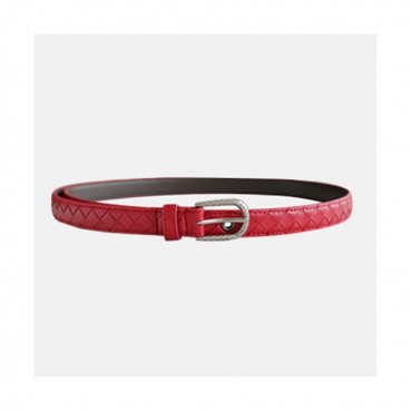 Bottega Veneta 2021 Women's Leather Belt - 보테가 베네타 2021 여성용 레더 벨트,BOTBT0034,레드