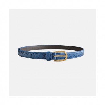 Bottega Veneta 2021 Women's Leather Belt - 보테가 베네타 2021 여성용 레더 벨트,BOTBT0033,블루
