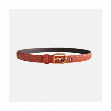 Bottega Veneta 2021 Women's Leather Belt - 보테가 베네타 2021 여성용 레더 벨트,BOTBT0031,오렌지