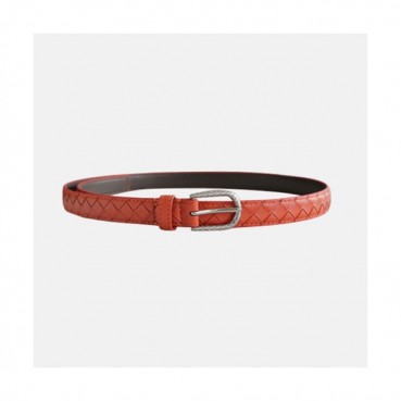 Bottega Veneta 2021 Women's Leather Belt - 보테가 베네타 2021 여성용 레더 벨트,BOTBT0030,오렌지
