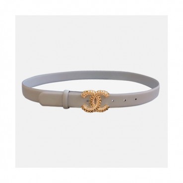 Chanel 2021 Women's Leather Belt - 샤넬 2021 여성용 레더 벨트,CHABT0145,그레이