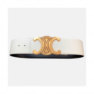 Celine 2021 Women's Leather Belt - 셀린느 2021 여성용 레더 벨트,CELBT0008, 화이트