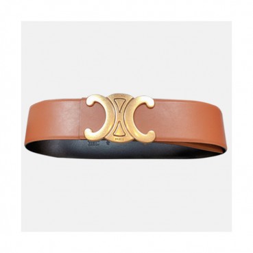 Celine 2021 Women's Leather Belt - 셀린느 2021 여성용 레더 벨트,CELBT0007, 카멜