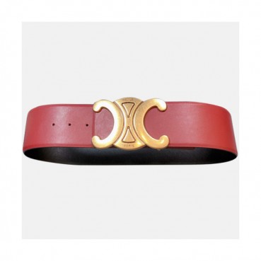 Celine 2021 Women's Leather Belt - 셀린느 2021 여성용 레더 벨트,CELBT0005, 레드