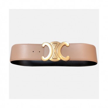 Celine 2021 Women's Leather Belt - 셀린느 2021 여성용 레더 벨트,CELBT0003, 베이지