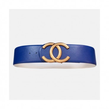 Chanel 2021 Women's Leather Belt - 샤넬 2021 여성용 레더 벨트,CHABT0146,블루