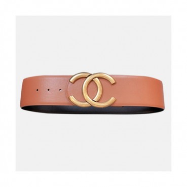 Chanel 2021 Women's Leather Belt - 샤넬 2021 여성용 레더 벨트,CHABT0144,카멜