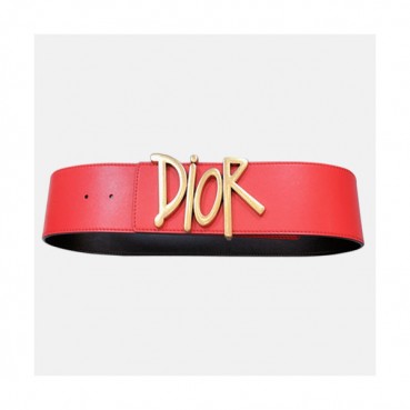 Dior 2021 Women's Leather Belt - 디올 2021 여성용 레더 벨트,DIOBT0042,레드