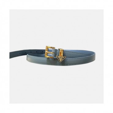 Prada 2021 Women's Leather Belt - 프라다 2021 여성용 레더 벨트,PRABT0047,블루