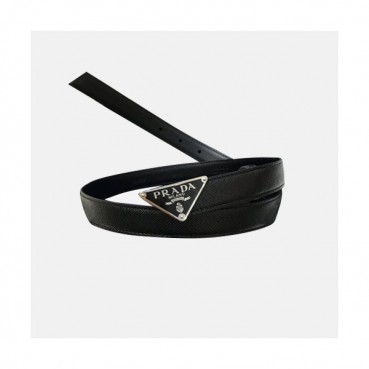 Prada 2021 Women's Leather Belt - 프라다 2021 여성용 레더 벨트,PRABT0044,블랙
