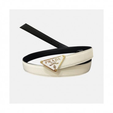 Prada 2021 Women's Leather Belt - 프라다 2021 여성용 레더 벨트,PRABT0042,화이트