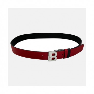 Bally 2021 Men's Leather Belt - 발리 2021 남성용 레더 벨트, BLYBT0047.레드