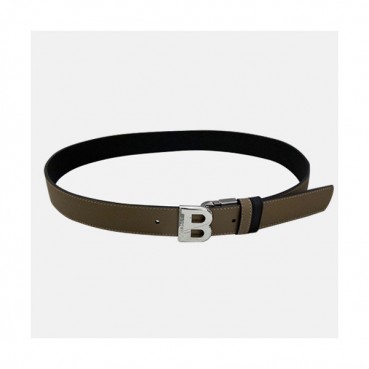 Bally 2021 Men's Leather Belt - 발리 2021 남성용 레더 벨트, BLYBT0044.카키