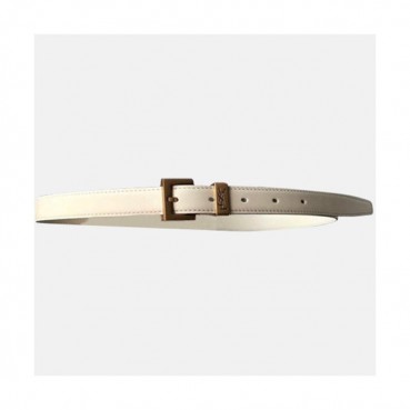 Saint Laurent 2021 Women's Leather Belt - 입생로랑 2021 여성용 레더 벨드,YSLBT0021.화이트