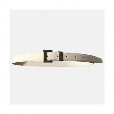 Saint Laurent 2021 Women's Leather Belt - 입생로랑 2021 여성용 레더 벨드,YSLBT0020.화이트