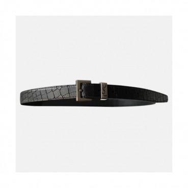 Saint Laurent 2021 Women's Leather Belt - 입생로랑 2021 여성용 레더 벨드,YSLBT0019.블랙