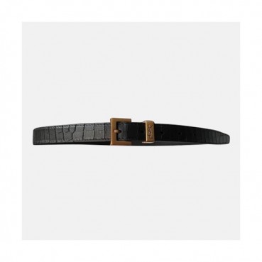Saint Laurent 2021 Women's Leather Belt - 입생로랑 2021 여성용 레더 벨드,YSLBT0018.블랙