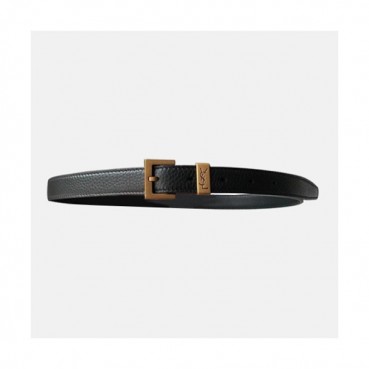Saint Laurent 2021 Women's Leather Belt - 입생로랑 2021 여성용 레더 벨드,YSLBT0016.블랙