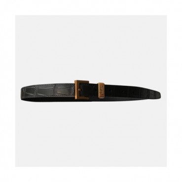 Saint Laurent 2021 Women's Leather Belt - 입생로랑 2021 여성용 레더 벨드,YSLBT0015.블랙