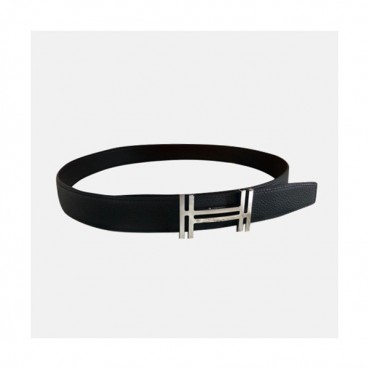 Hermes 2021 Mens Leather Belt - 에르메스 2021 남성용 레더 벨트，HERBT0109,블랙