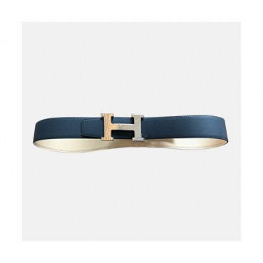 Hermes 2021 Men's Leather Belt - 에르메스 2021 남성용 레더 벨트HERBT0099,블루