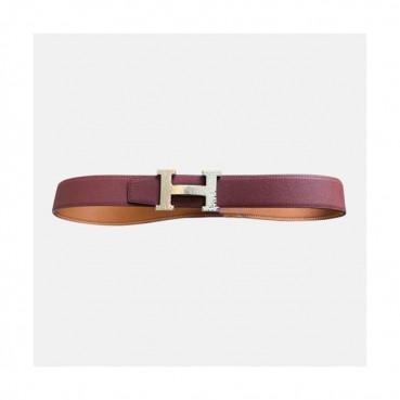 Hermes 2021 Men's Leather Belt - 에르메스 2021 남성용 레더 벨트HERBT0096,레드