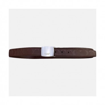 Caoch 2020 Men's Leather Belt - 코치 2020 남성용 레더 벨트,Size(3cm),CAOCBT0004,브라운