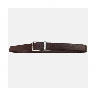 Caoch 2020 Men's Leather Belt - 코치 2020 남성용 레더 벨트,Size(3cm),CAOCBT0003,브라운