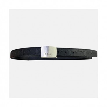 Caoch 2020 Men's Leather Belt - 코치 2020 남성용 레더 벨트,Size(3cm),CAOCBT0002,블랙